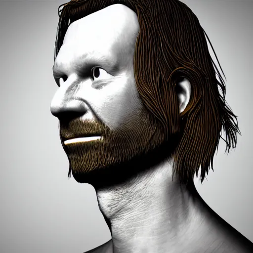 Image similar to aphex twin Richard D James grows to a collosal size in London and fires lasers from his insane eyes 8k unreal engine extremely detailed 3d model