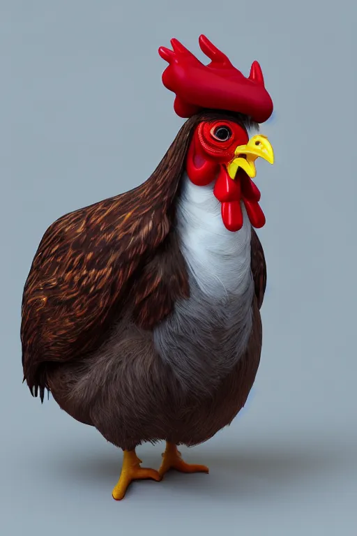 Image similar to a chicken wearing a formal overcoat, hyperrealistic, concept art, octane render, unreal engine 5, trending on artstation, high quality, highly detailed, 8 k, soft lighting, path traced, high coherence, digital art, beautiful, elegant clothes, trending on deviantart, masterpiece