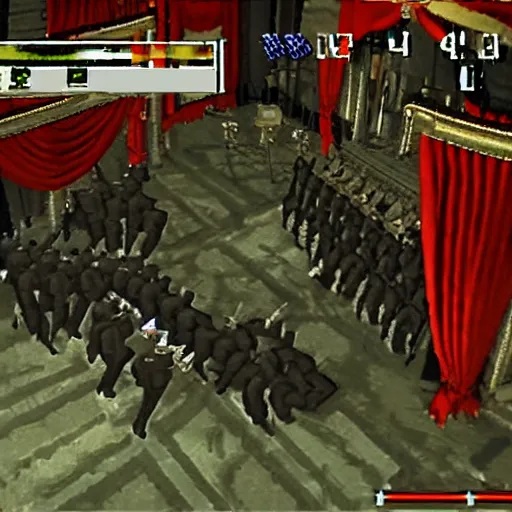 Prompt: screencap of the death of napoleon for the nintendo 6 4