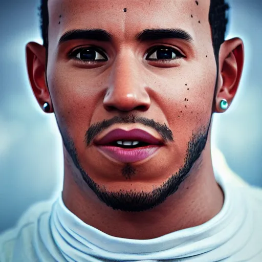 Image similar to hyperrealistic dslr film still of lewis hamilton, stunning 8 k octane comprehensive 3 d render, inspired by istvan sandorfi & greg rutkowski & unreal engine, perfect facial symmetry, dim volumetric cinematic lighting, extremely hyper - detailed, extremely lifelike attributes & lifelike texture, intricate, masterpiece, artstation, stunning