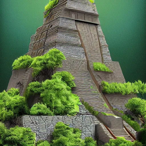 Prompt: Ziggurat in jungles, 8k, detailed, concept art, realistic, trending on artstation