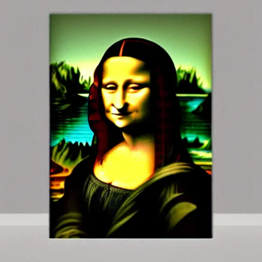 Image similar to fox animal in the style of mona lisa