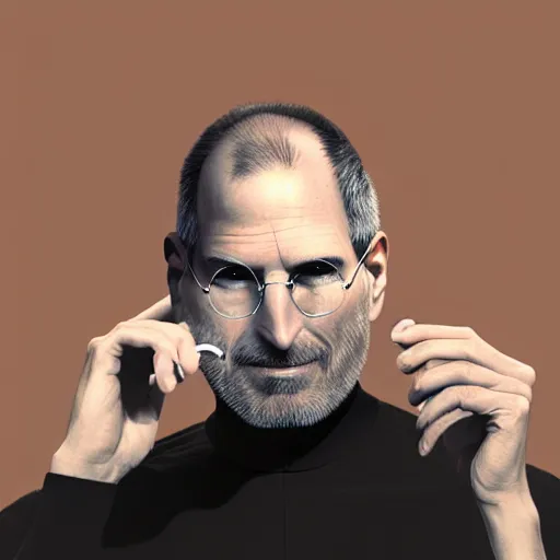 Prompt: A high definition photo of Steve Jobs drinking a cup of coffee on a couch in his living room, hyperdetailed, artstation, digital art, photorealism, accurate, 8k,