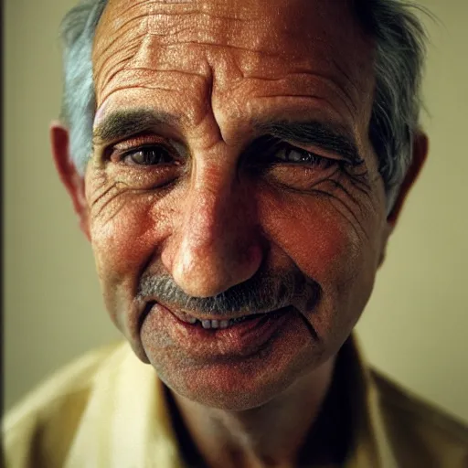 Image similar to closeup portrait of a man unhappy with a million dollar check, by Steve McCurry and David Lazar, natural light, detailed face, CANON Eos C300, ƒ1.8, 35mm, 8K, medium-format print