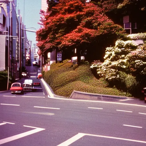 Image similar to Tokyo's Lombard Street In 1975, Kodachrome photo