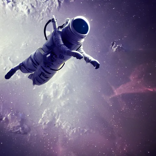 Image similar to apollo 8 earthrise cowboy in space, octane render, blender render, unreal engine, 3 5 mm