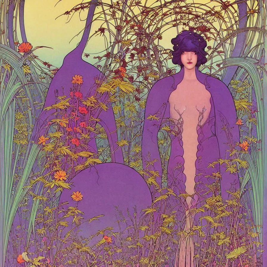 Prompt: ( ( ( ( beautiful strange forest and flowers surrounded by an art nouveau style frame ) ) ) ) by mœbius!!!!!!!!!!!!!!!!!!!!!!!!!!!, overdetailed art, colorful, record jacket