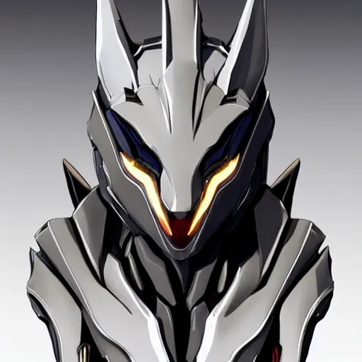 Image similar to stunning bust of a beautiful majestic anthropomorphic humanoid robot mecha female dragon, with smooth and streamlined armor, standing and posing elegantly, well detailed dragon head with epic LED eyes and a warm maw, sharp and dangerous sleek design, two arms, two legs, long tail, beautiful digital art, artstation, DeviantArt, FurAffinity, professional, depth of field, close-up, hd, octane render, sunset lighting