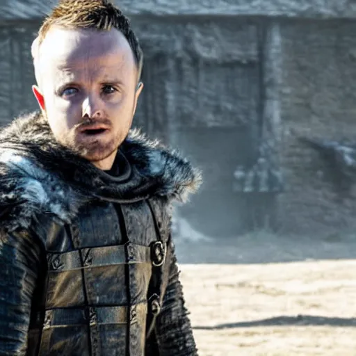 Image similar to still image of Jesse Pinkman played by Aaron Paul in Game of Thrones