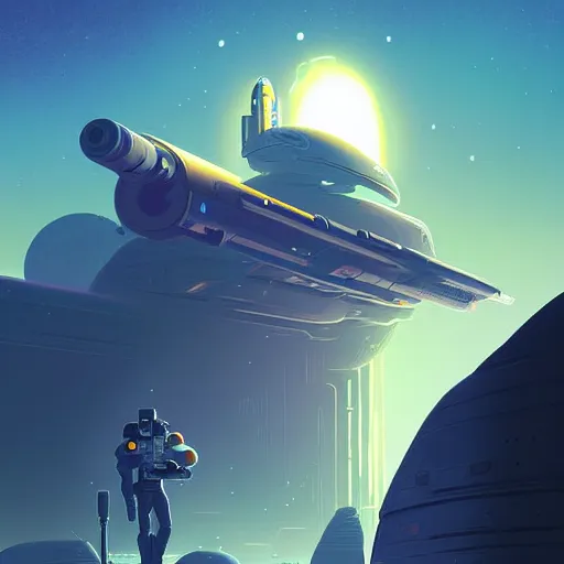 Image similar to a space opera mercenary character in a scenic environment by christopher balaskas