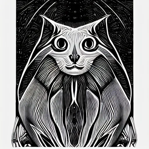 Image similar to sphinx cat, symmetrical, digital art, high quality, illustration, museum, oil painting, sticker,