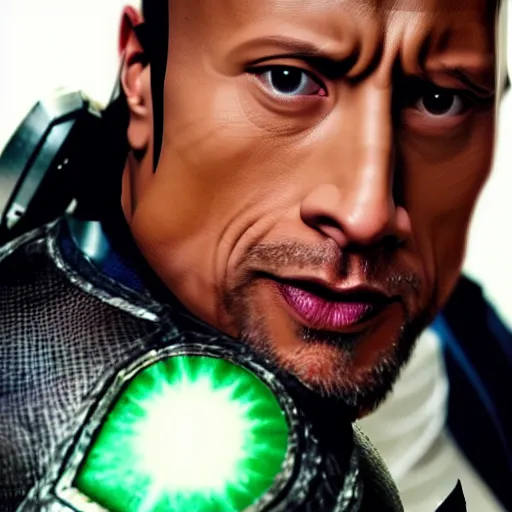 Image similar to Dwayne Johnson as Kamen rider