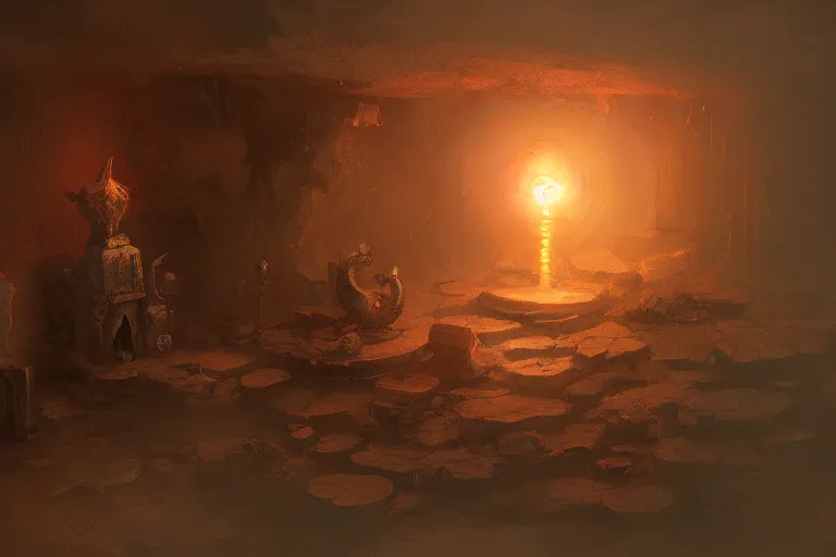 Image similar to magical artifact, small, intricate, artstation, dramatic lighting