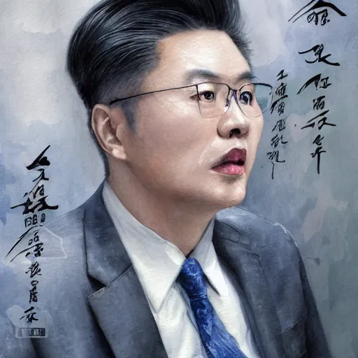 Prompt: dynamic composition, motion, ultra-detailed, incredibly detailed, a lot of details, amazing fine details and brush strokes, colorful and grayish palette, smooth, HD semirealistic anime CG concept art digital painting, watercolor oil painting of a man in suit, by a Chinese artist at ArtStation, by Huang Guangjian, Fenghua Zhong, Ruan Jia, Xin Jin and Wei Chang. Realistic artwork of a Chinese videogame, gradients, gentle an harmonic grayish colors.