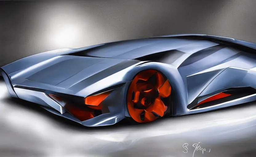 Image similar to futuristic lamborghini concept car , digital art, ultra realistic, ultra detailed, art by Scott Robertson