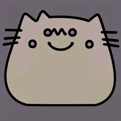 Image similar to Pusheen the cat as a pokemon illustration