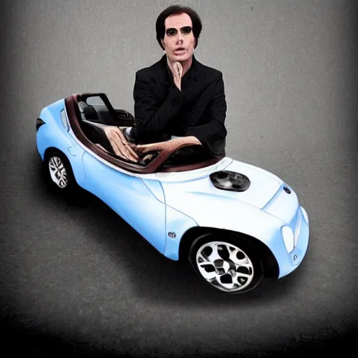 Prompt: david copperfield as a car