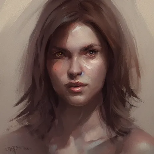 Image similar to portrait of a super friendly woman by greg rutkowski, he is about 2 9 years old, english, auburn shoulder length hair, brown eyes, cute face, highly detailed portrait, digital painting, artstation, concept art, smooth, sharp foccus ilustration, artstation hq