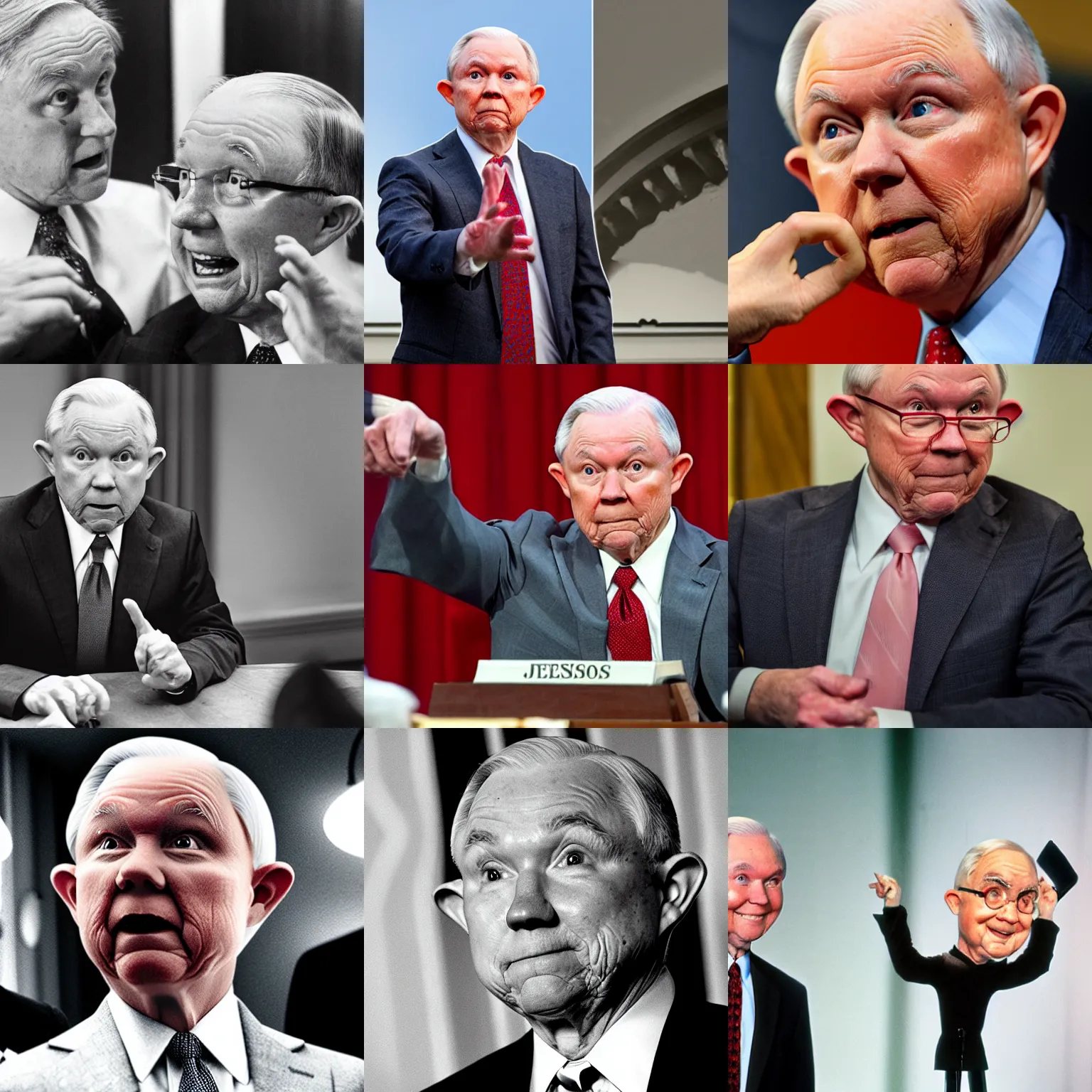 Prompt: jeff sessions as mr. magoo