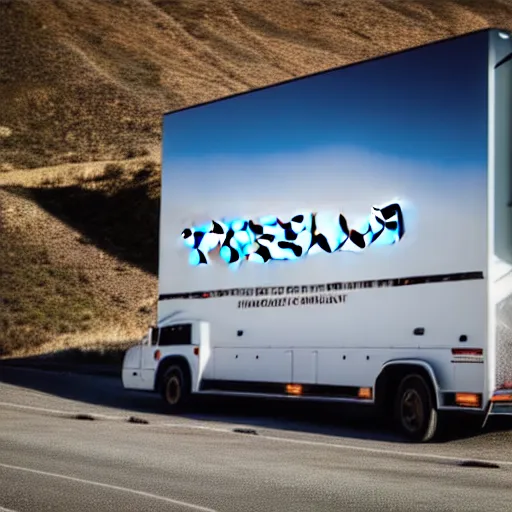 Image similar to photograph, Tesla Cybertruck, by Pete Biro, press release, cinematic, malibu canyon, 8k, depth of field, bokeh. debadged