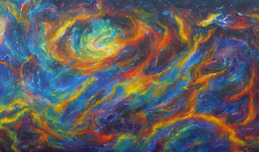 Prompt: astral dimension, oil painting