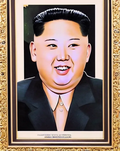 Prompt: portrait photo of kim jong - un kardashian