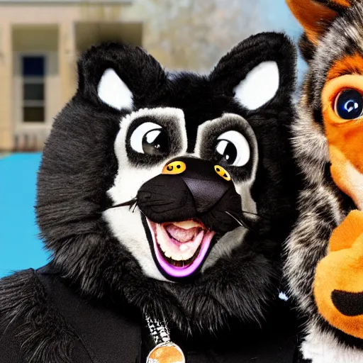 Image similar to furries in a zoom call