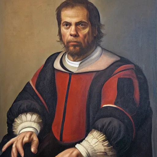 Prompt: renaissance portrait of nick saban, oil on canvas 4k, realism, detailed, meticulous