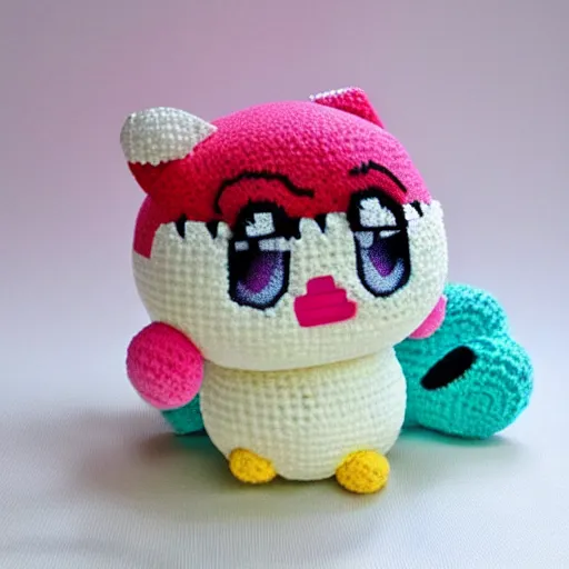 Image similar to jigglypuff as a crochet plush