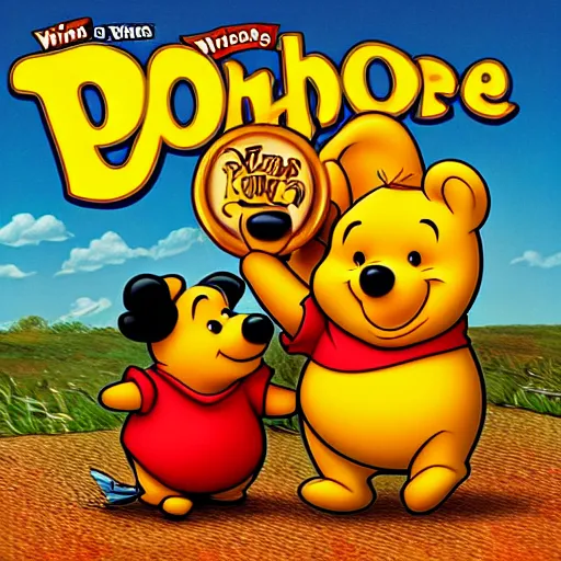 Image similar to album cover of winnie the poo