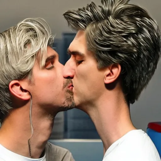 Image similar to forsen kissing xqc