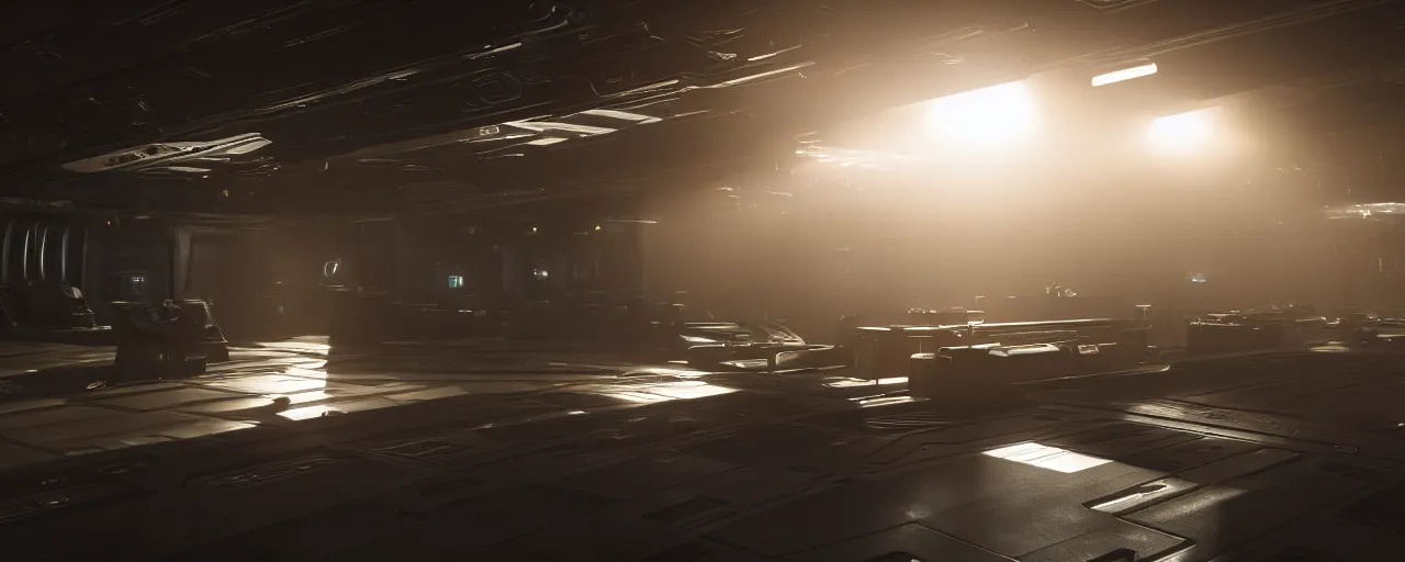 Prompt: photorealistic Area 18 from Star Citizen. daylight. sunlight. lens flare. light fixtures. 8K. detailed. photorealism. artstation. 25mm f/1.7 ASPH Lens. ultra realistic