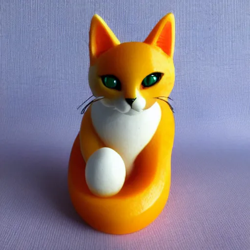 Image similar to figurine of cute cat as mango