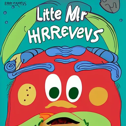 Prompt: little mr weird face by richard hargreaves and jim henson