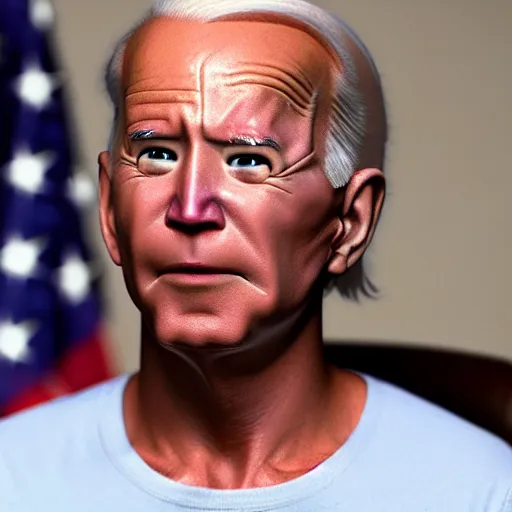 Image similar to alien, wearing a wig and a dress and ((Joe Biden)) at a press conference, photograph, highly detailed, 4K