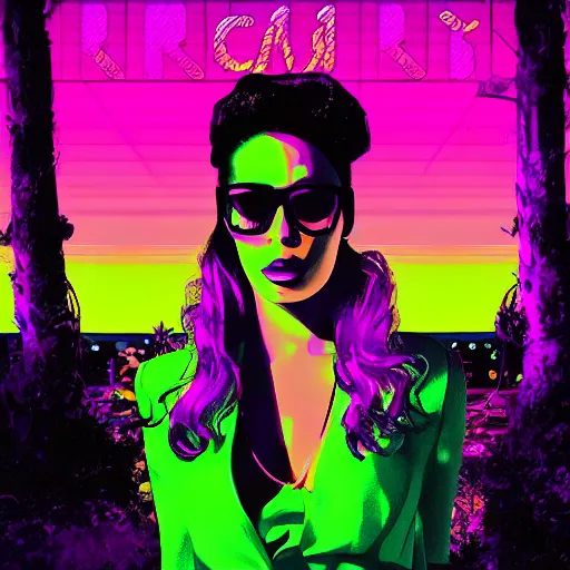 Image similar to bianca. synthwave.