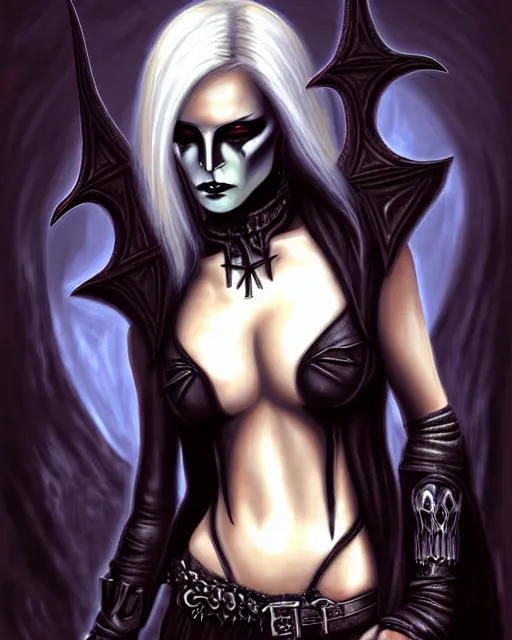 Image similar to bounty hunter, a digital painting by anne stokes, deviantart contest winner, gothic art, gothic, goth, dark and mysterious