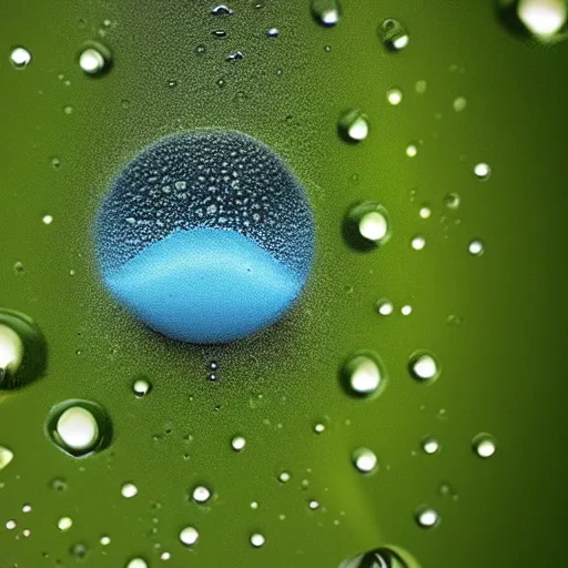 Image similar to a slow motion water droplet with a small forest inside