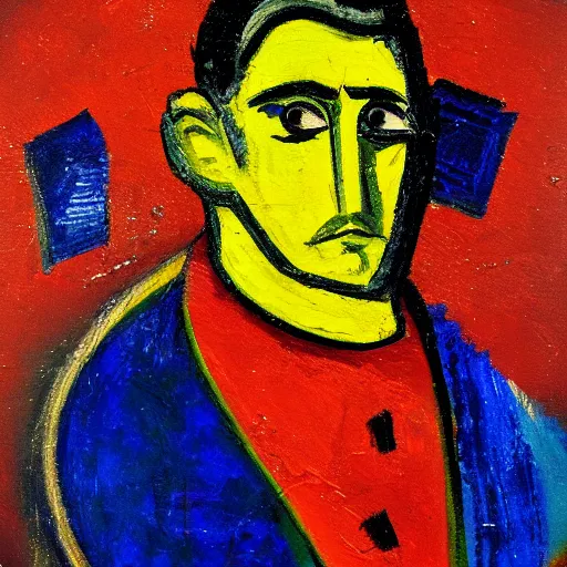 Prompt: expressionist painting of constantinopole