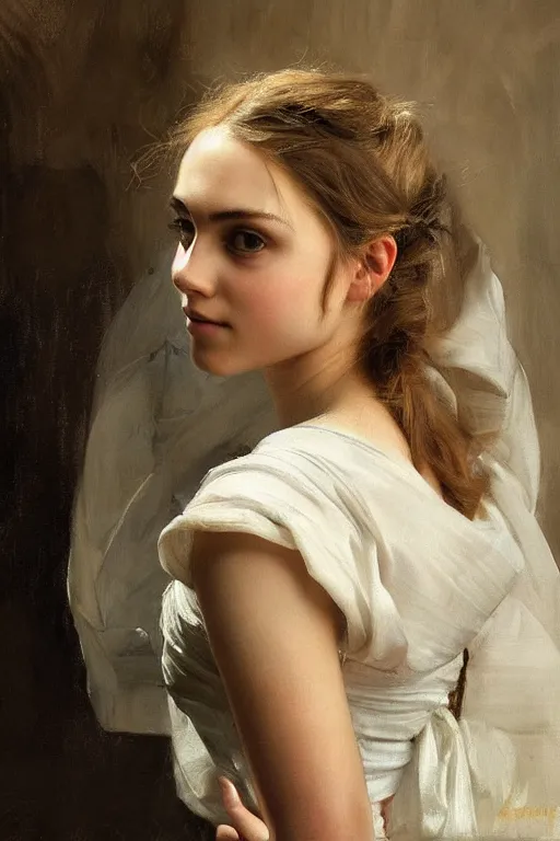 Image similar to beautiful oil matte portrait, annasophia robb, art by anders zorn, wonderful masterpiece highly detailed, beautiful cinematic light deep focus, elegant, digital painting, smooth, sharp focus, golden ratio, dramatic illumination, ultra realistic, 8 k, art by artemisia lomi gentileschi and caravaggio