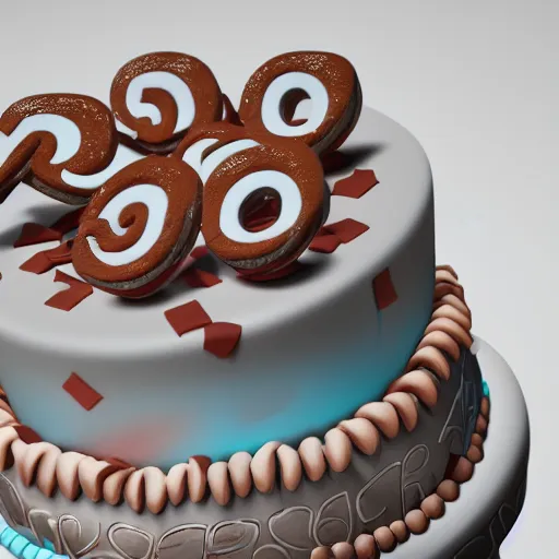 Prompt: an intricate render of a birthday cake with a GT3S, unreal engine, rendered by Octane, 4k