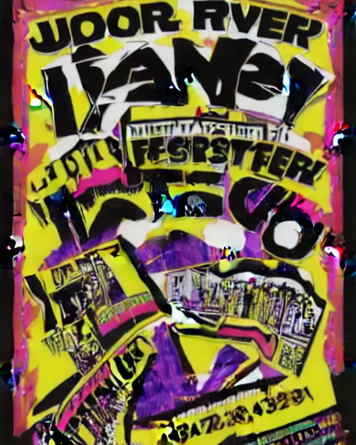 Image similar to rave flyer by junior tomlin