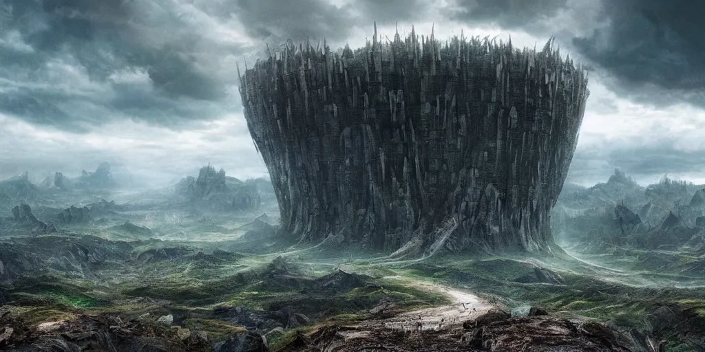 Prompt: amazing crazy landscape photo of a secret civilization, hyperdetailed, cinematic masterpiece