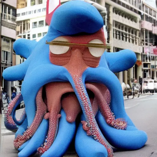 Image similar to Mariano Rajoy as Octopus from Spiderman