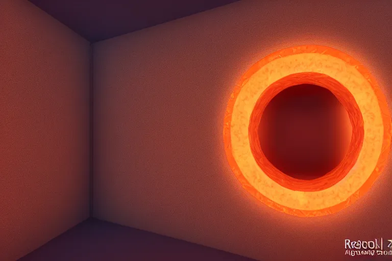 Prompt: portal to another dimension inside of sliced orange, dark background, bright lightning, highly detailed digital art, 4 k, rtx, 3 d render