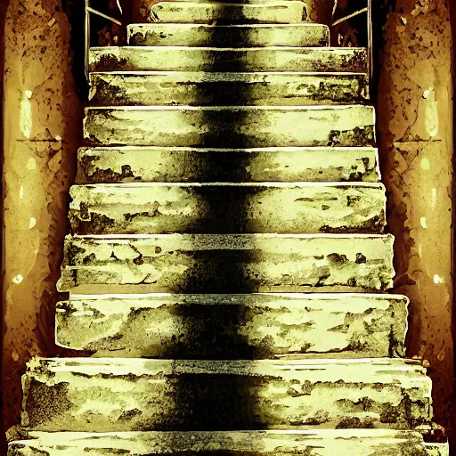 Image similar to stairway to hell, artstation