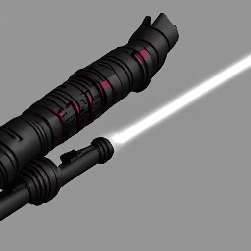 Image similar to darth vader's light saber redesign. octane 3 d render.