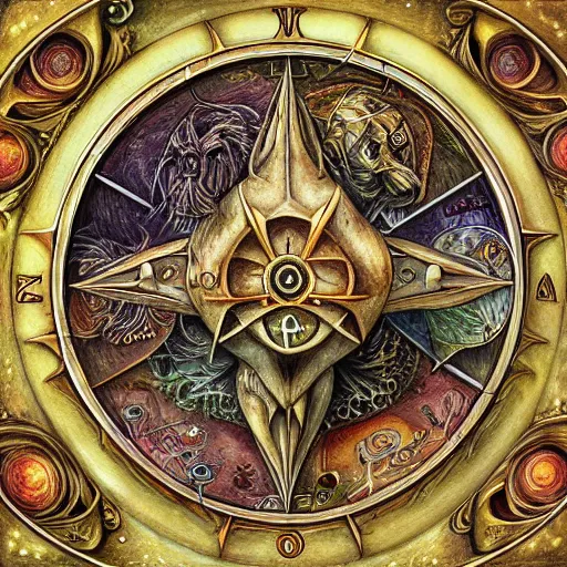 Image similar to detailed and sharp leo zodiac artwork, mystic style, detailed, 8 k, detailed, symmetrical, by brian froud