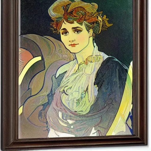 Image similar to Manuel Valls extremely detailed, french nouveau, alphonse mucha