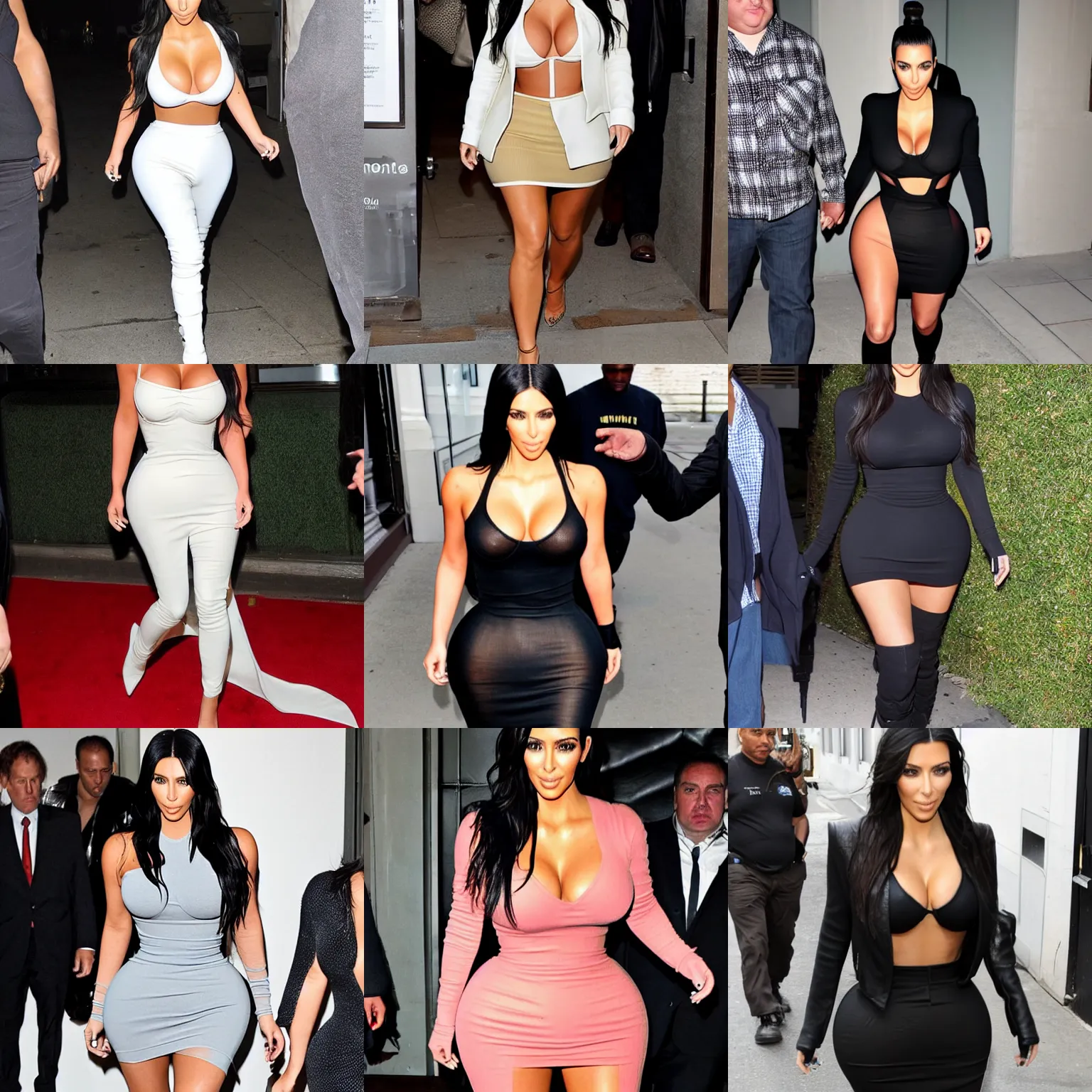 Prompt: kim kardashian wearing a controversial outfit